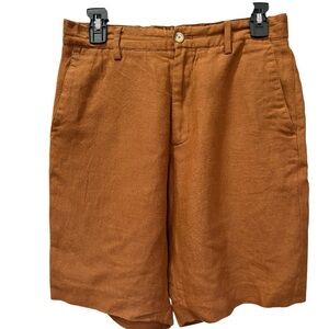 Zara Men's Brown Flat Front Shorts